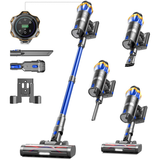 Kabelloser Akku Staubsauger mit Display & Wandladestation