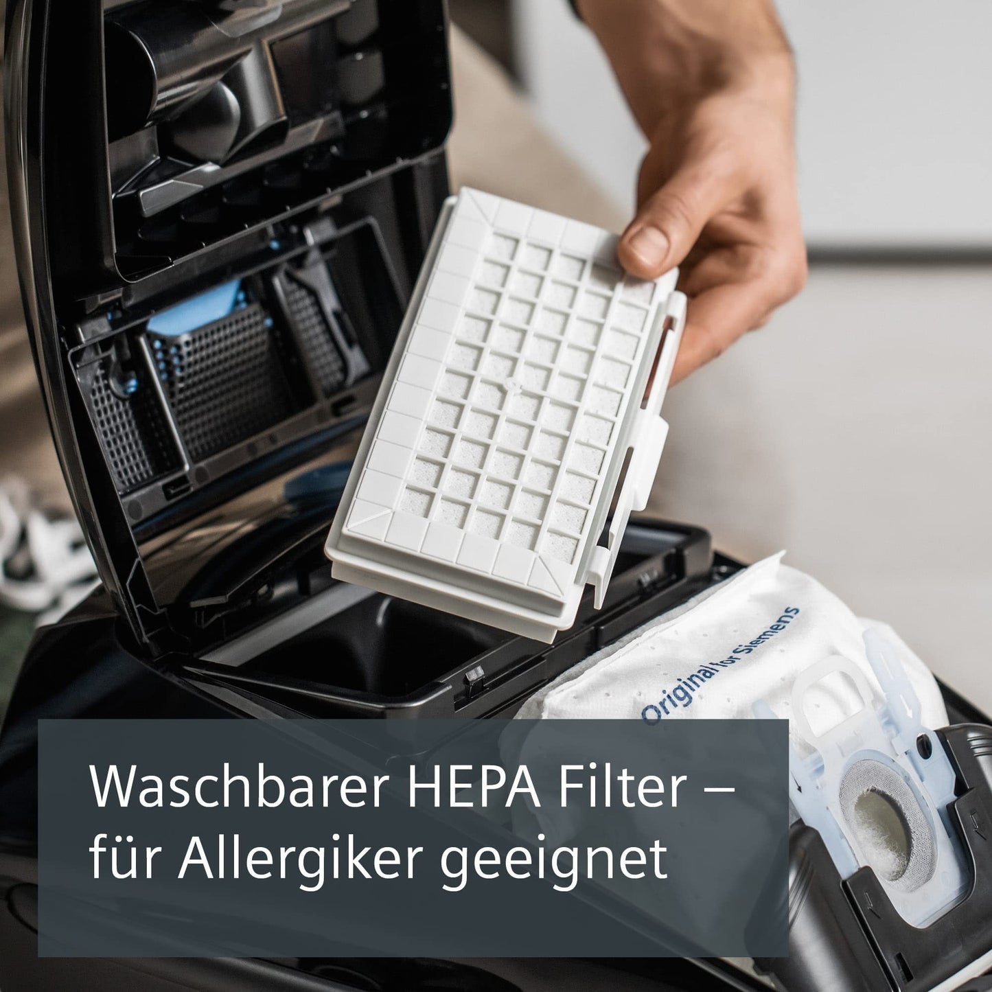 Siemens VSQ5X1230 Beutelstaubsauger für Allergiker